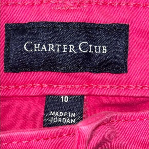 Lipstick💄Pink Charter Club’s Bristol Skinny Ankle Pink Cotton Stretch Jeans 👖 - Picture 3 of 17